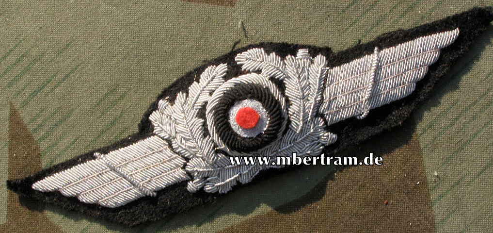 Replik: Kokarde für Luftwaffen Offiziers Schirmmützen