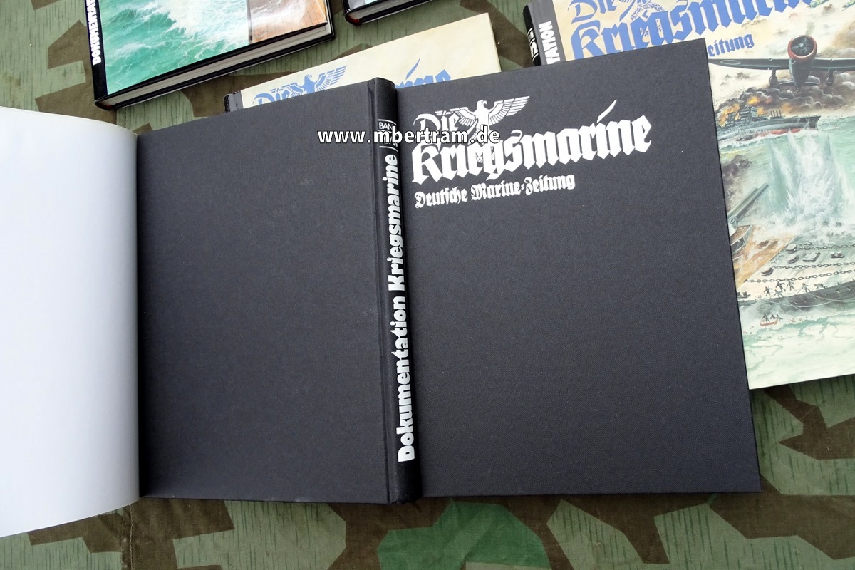 16174-2 5 Bände Die Kriegsmarine.Nachdruck d.Truppenzeitschrift d.Marine
