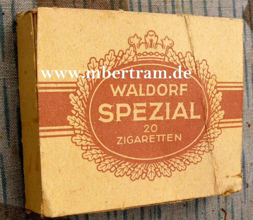 "Waldorf Spezial" Zigarettenpackung, 20 Stck 1944/45, - voll
