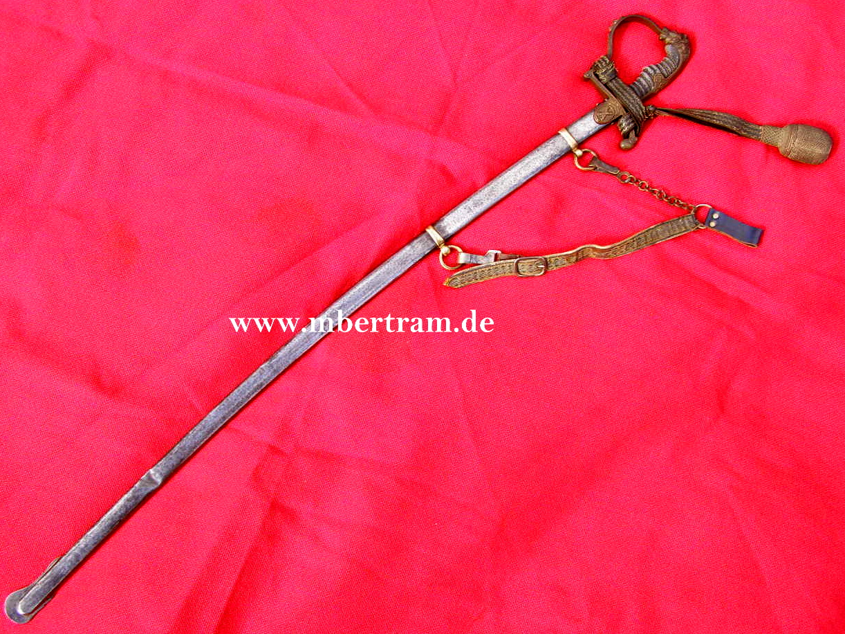 10412-2 Preussen Löwenkopfsäbel für Artillerie Offiziere um 1870