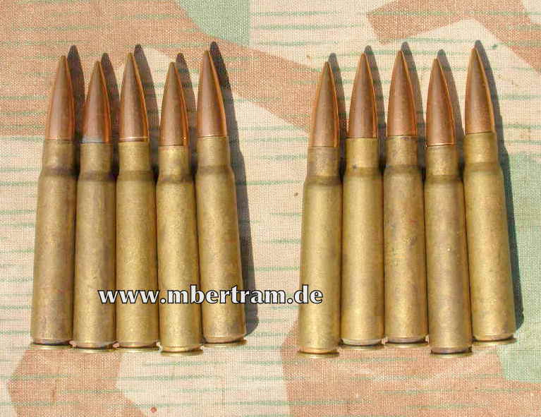K 98 / K 43 - 10 Deko Messing- Originalpatronen " fee 41"
