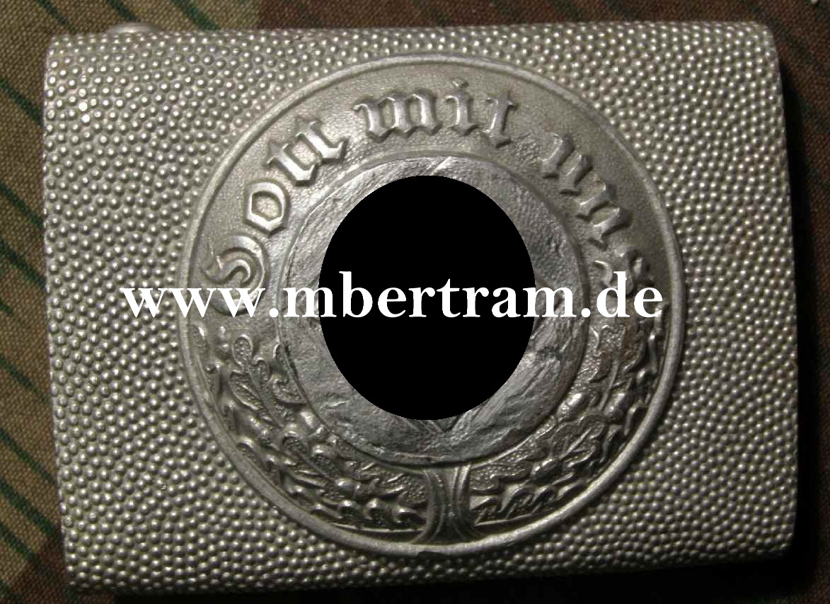 POLIZEI KOPPELSCHLOSS ALU entnazt., Hst. "W im Viereck"