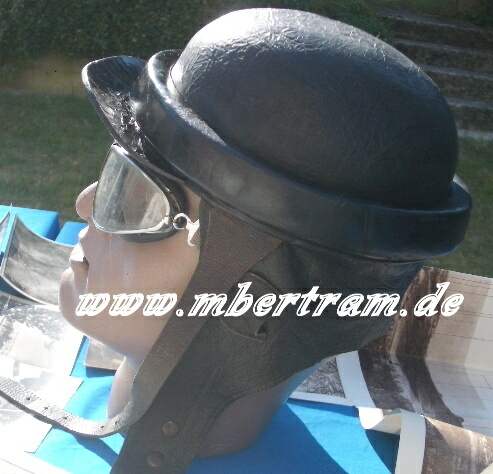 Leder Schutzhelm u Papiere, Karten Fliegertruppe 1. Weltkrieg