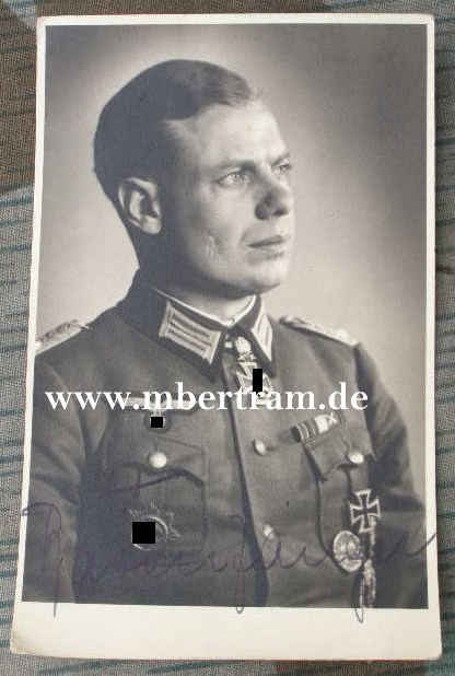 2x Signatur Erich Bärenfänger, Ritterkr m. Eichenl.u. Schw.