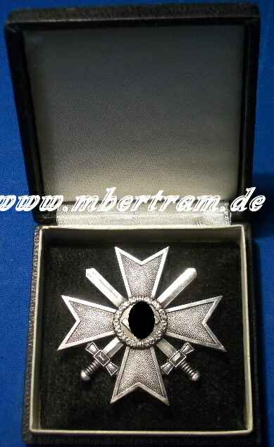KvK 1939 1.Klasse m. Schwertern Buntmetall, Schatulle