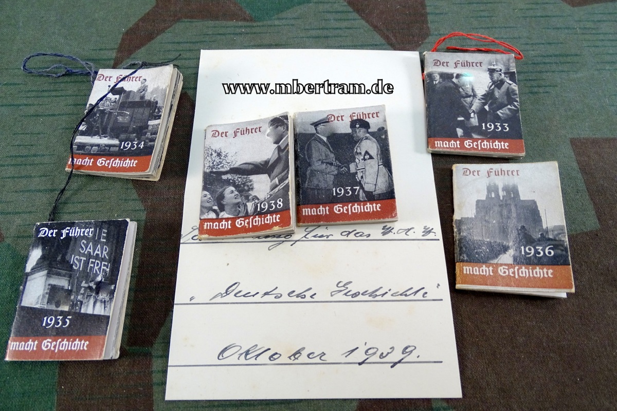 WHW - Reichsstrassensammlung Okt. 1939, Der Führer macht Geschichte, 6 Hefte