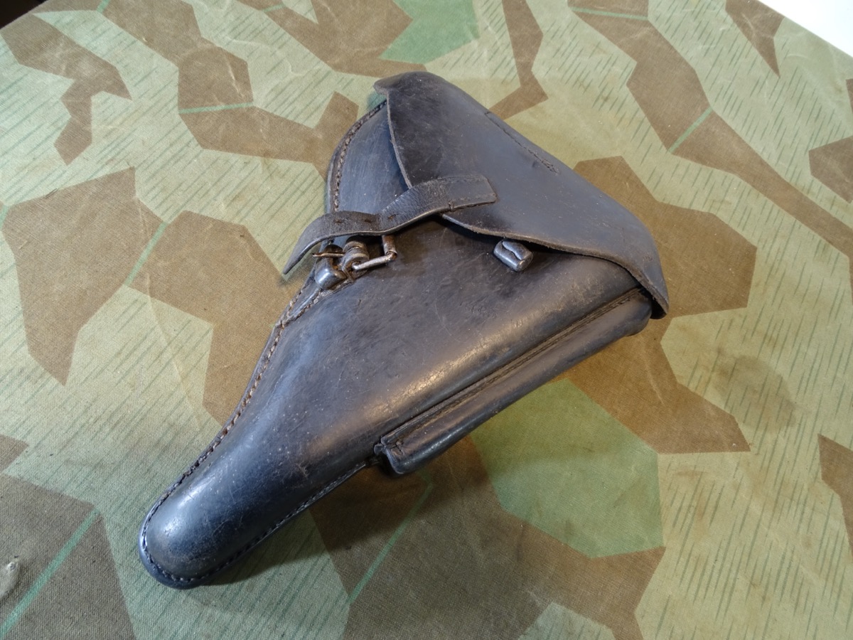 Wehrmacht / Waffen SS, P 08 Koffertasche, Hst.:  Hans Römer neu Ulm 1936, früher  WaA Adler