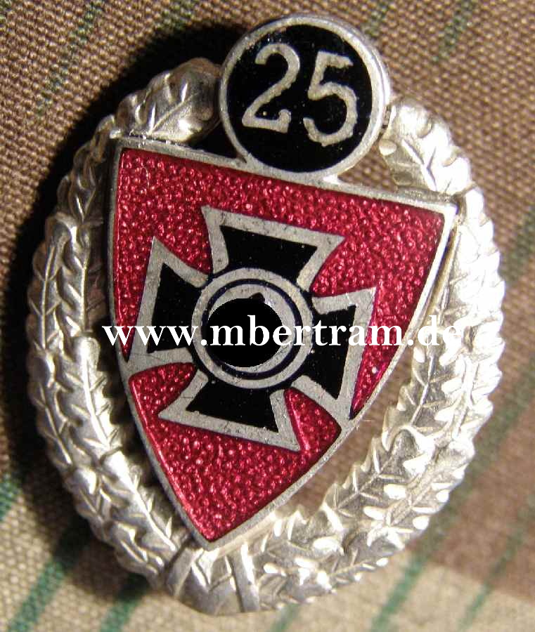 NS REICHSKRIEGERBUND SILBERNE EHRENNADEL 25 JAHRE
