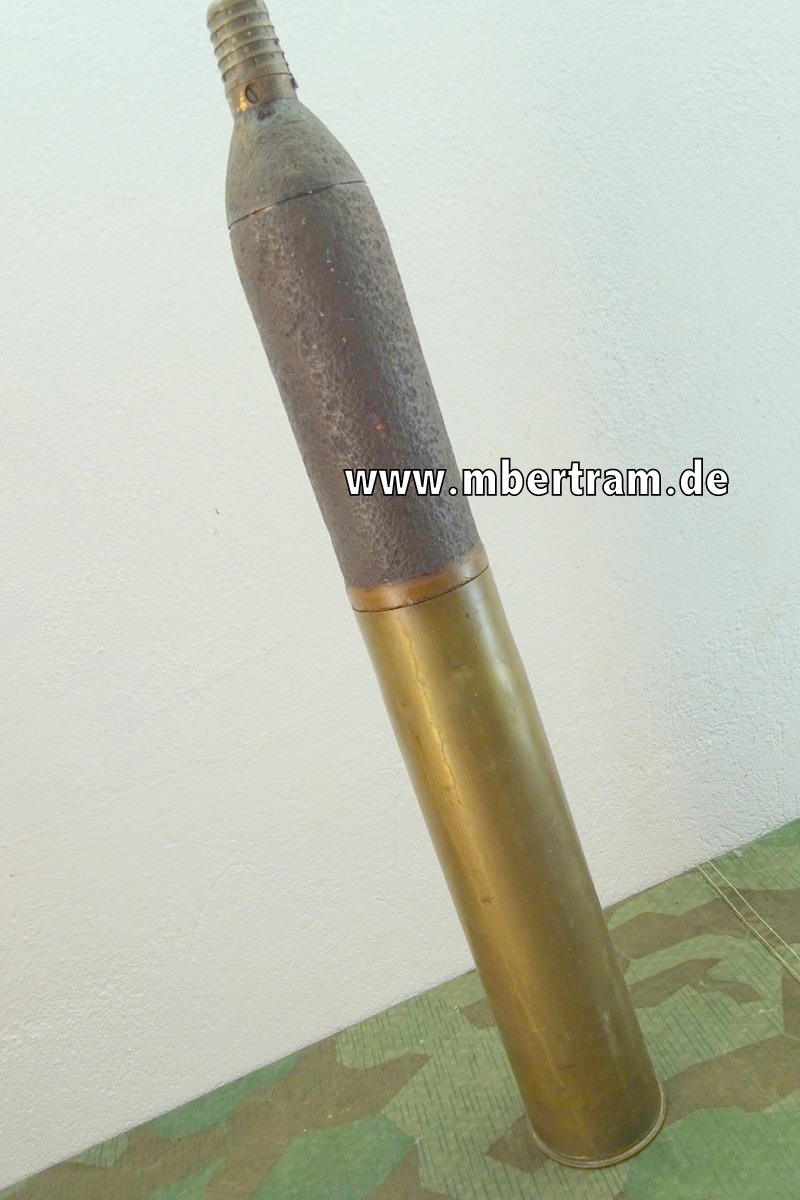 75 mm Schrapnell Geschoss mit 22/31 Mle 1897 Zünder (24 sec).