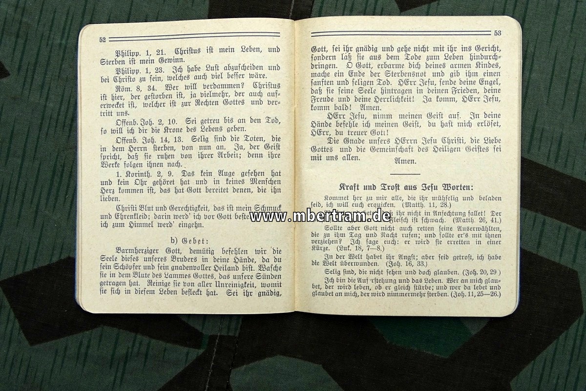 Got mit uns, Soldaten Gebets-  und Andachtsbuch um 1914, 72 S.