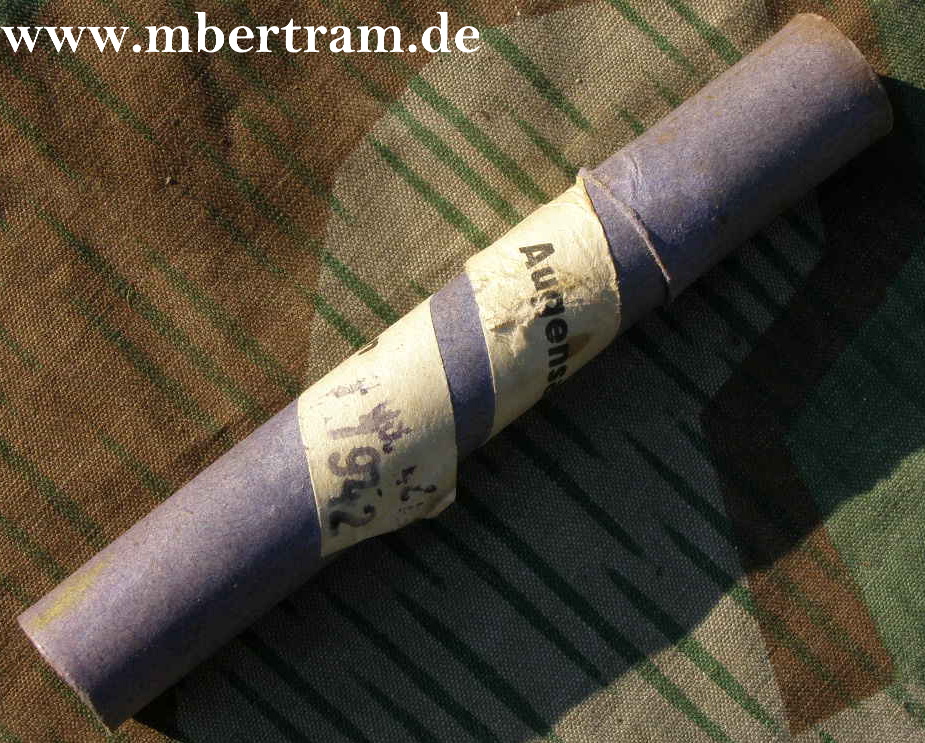 Sanitätsmaterial: Augensalbenstäbchen 1942