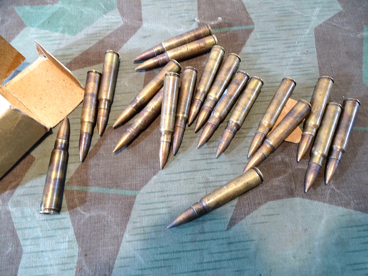 19 Stück FN Deko Patronen alle nrgl. von 1933 mit Originalschachtel