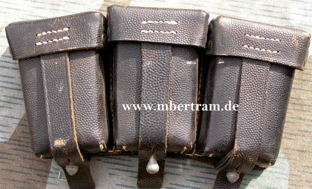 K98 3er Munitionstasche C.Ackva Lederfabrik Bad Kreuznach