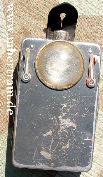 Luftwaffe Signaltaschenlampe, 2 Farbschieber, Blaugrau