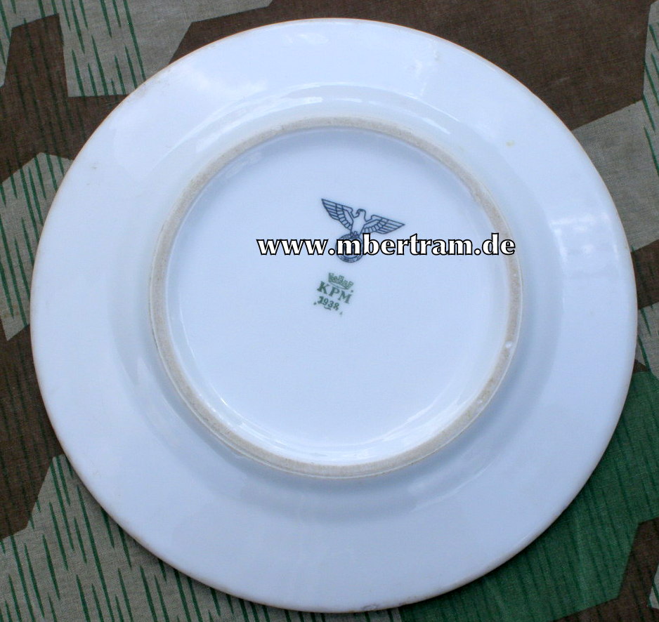 Wehrmacht Heer Porzellan Essteller, KPM , 1938- Heeresadler