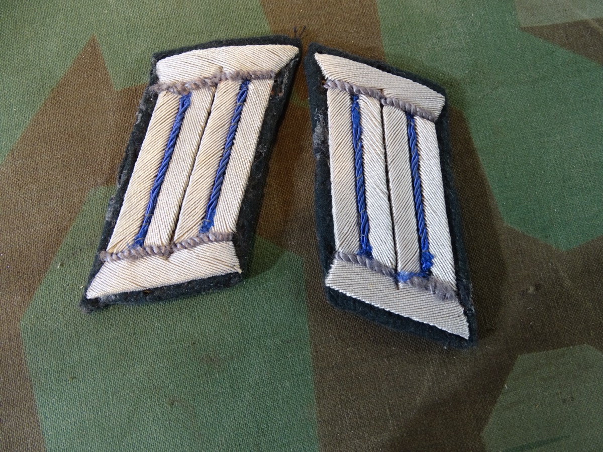 Wehrmacht paar Kragenspiegel für einen Sanitäts Offizier 