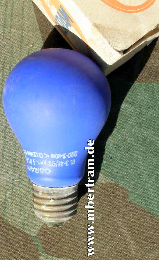 13550-3 Osram Luftschutz Lampe, 25 W, Verpackung, Anleitung