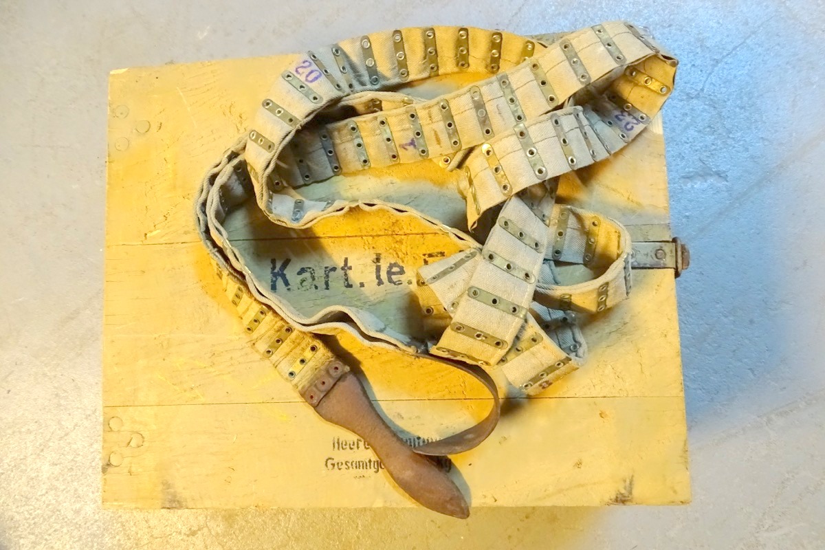 100er Stoff Gurt für Maschinengewehr Schwarzlose MG 07/12  1. Weltkrieg