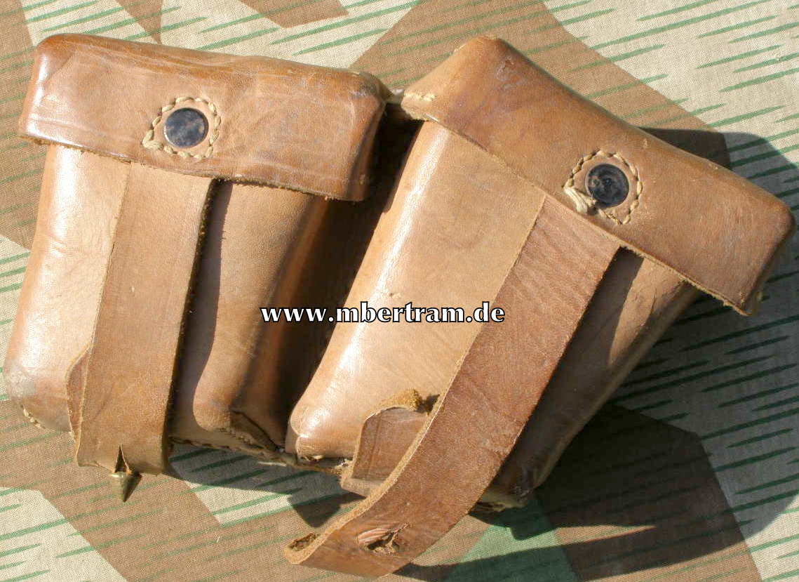 2er Leder Patronentasche für Mannlicher M95 Munition