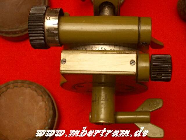 Scherenfernrohr Russisch 1939, deutsche Beute, mit Kiste