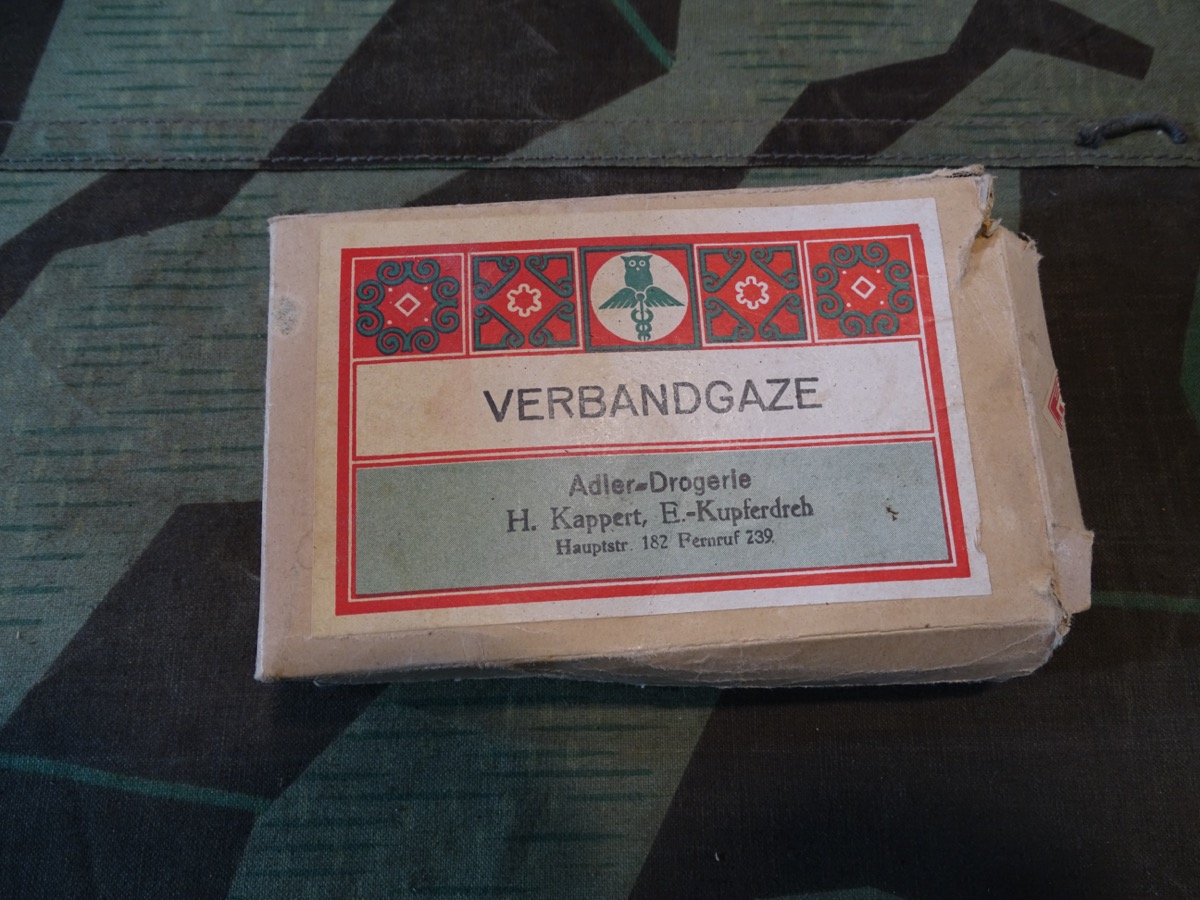 Schachtel Verbandgaze 30er / 40er Jahre