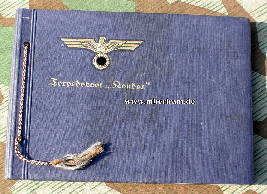 Dienstzeit Fotoalbum des Torpoedoboots "Kondor" - leer