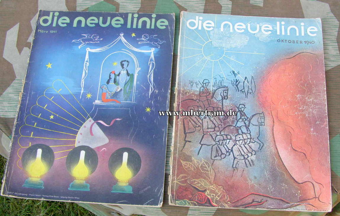 11168-14 22 ehem. hochwertige Zeitschriften " Die neue Linie" 1935-43