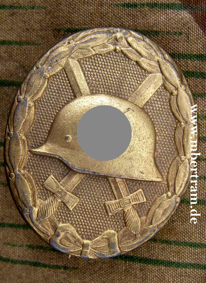 Verwundeten Abzeichen in Gold. Feinzink. L11- Deumer