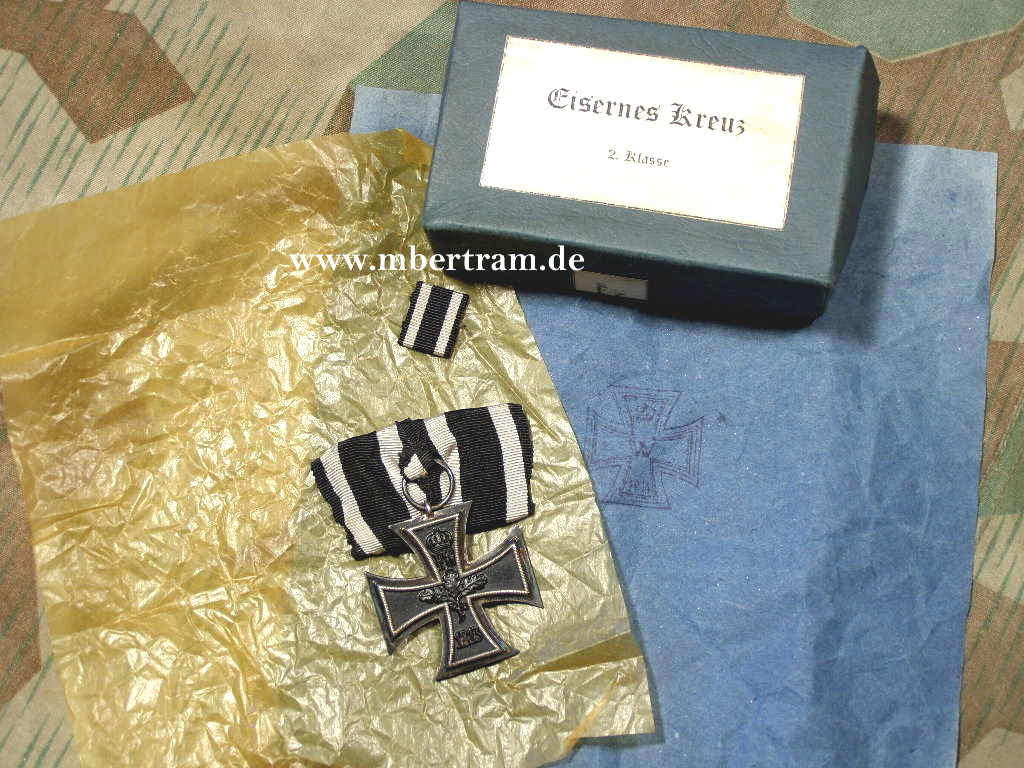 EK 1914 2. Kl., Hst. , mit Band, u. Lieferverpackung