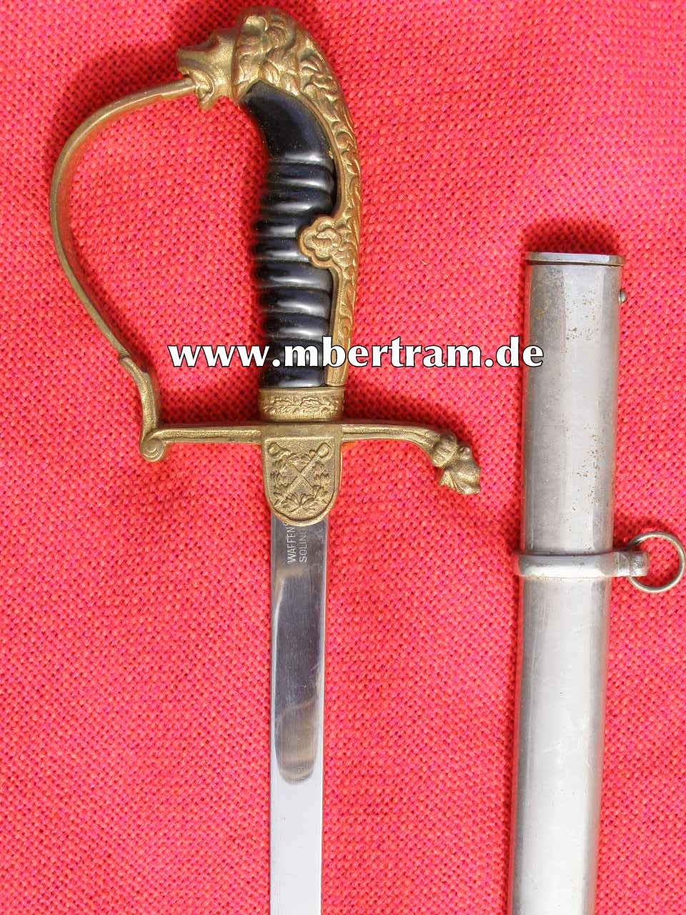 Kinder Kavallerie oder Artillerie Offizierssäbel. Um 1930