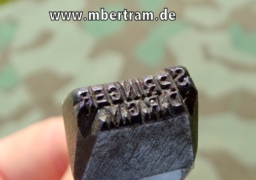 Metal Prägestempel Springer Werk DRGM Carl Wüsthof Solingen