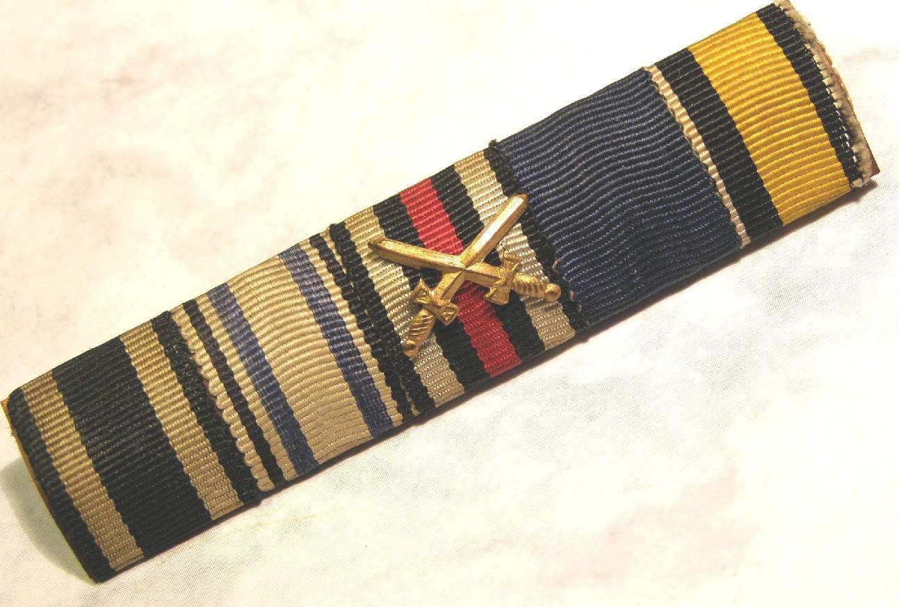 5er Bandspange: EK2 14, Bayr. Mil.,Ehrenkr., Militär DA 4 J.....