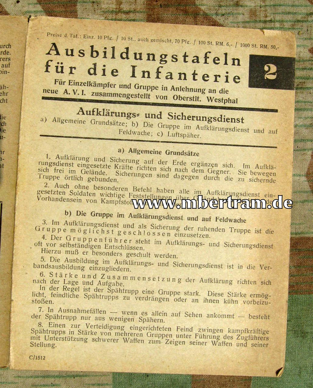 Wehrmacht: Aufklärungs- u. Sicherungsdienst" , 1943