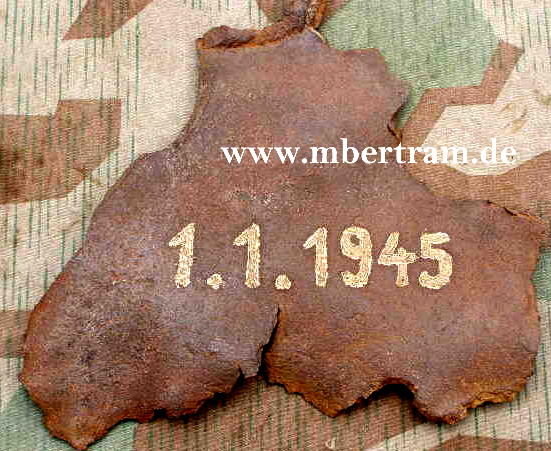 Bombensplitter, 01.01.1945. Angriff Brücke Remagen.