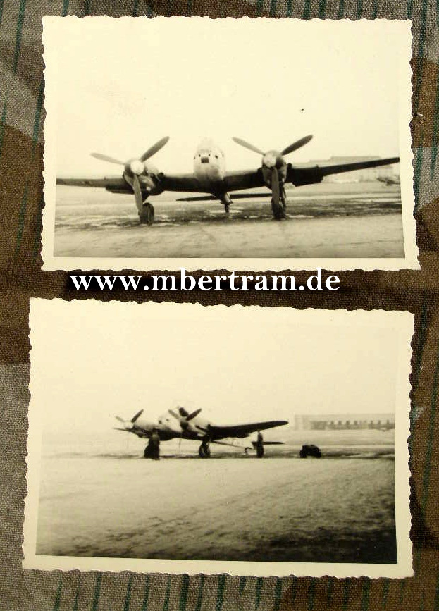 2 Fotos einer Me 110, ca. 6x9cm