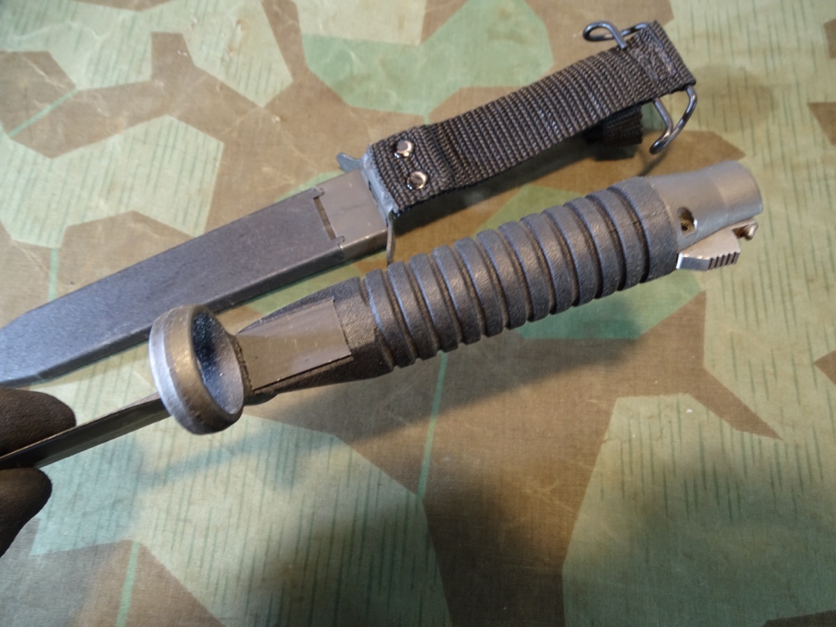 Deutsches GSM Bajonett für das griechische EBO G3 A3 / A4 Sturmgewehr, 1975-1981