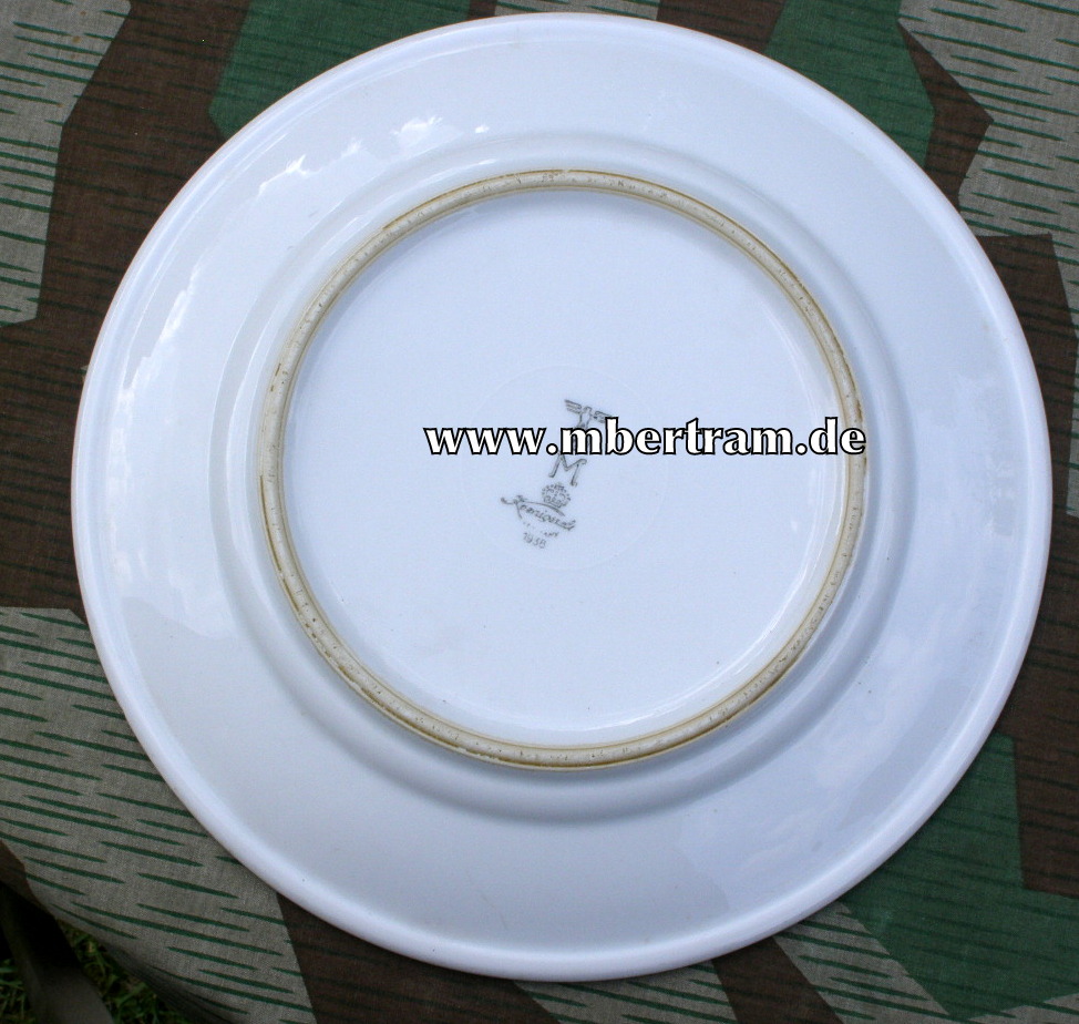 Kriegsmarine Essteller ca. 25cm. Koenigszelt Germany, 1938