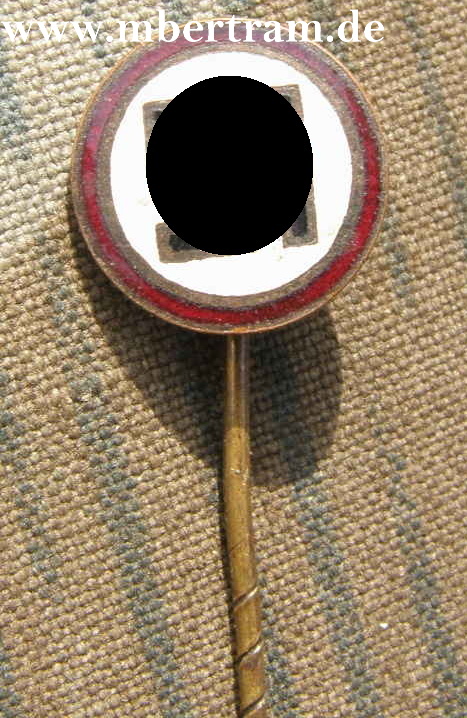 NSDAP Sympathisanten Abzeichen " HK emailliert ca. 13mm