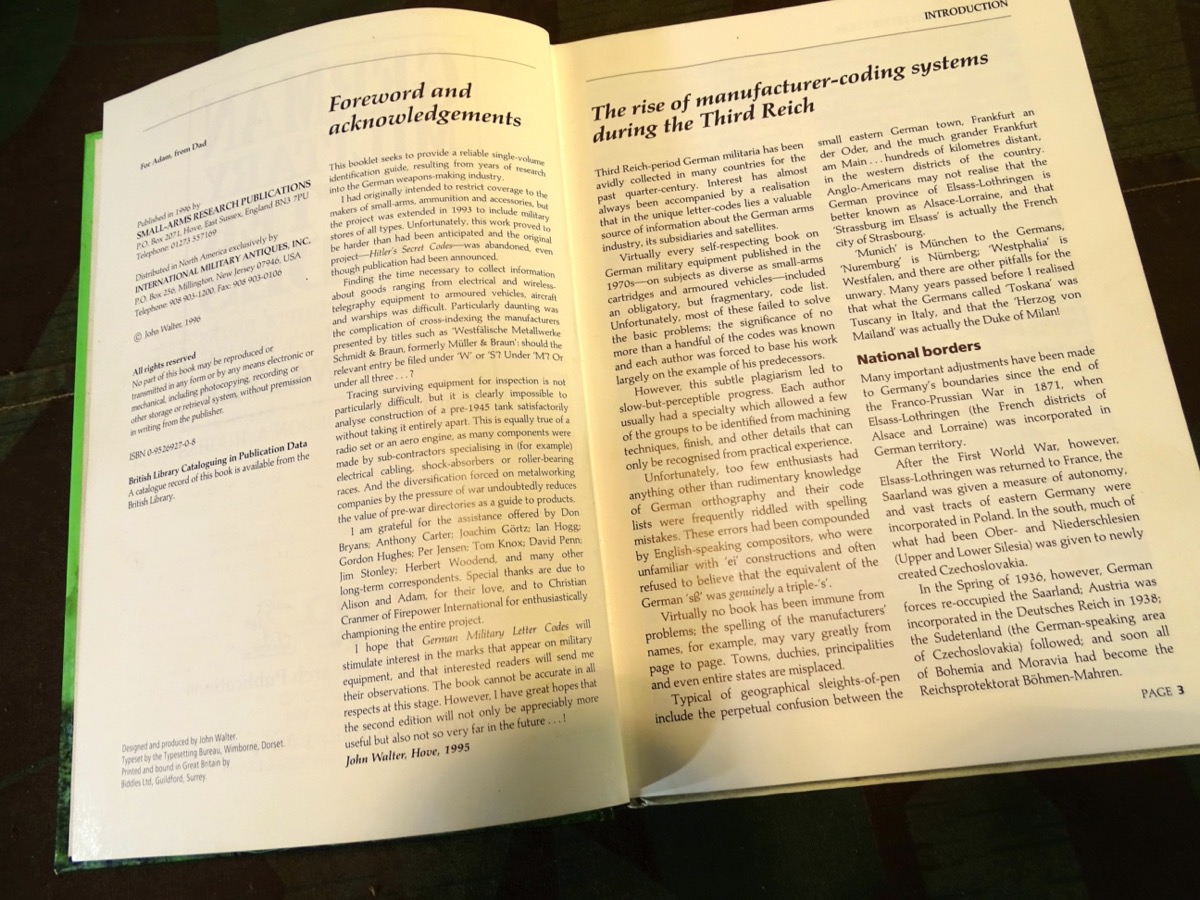 John Walter:  German Military Letter Codes/ Wehrmachts Buchstaben und Zahlen Codes