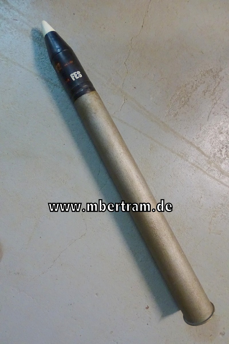 Wehrmacht Deko  7,5cm Pak Granate mit Stahlhülse, Panzergeschoss