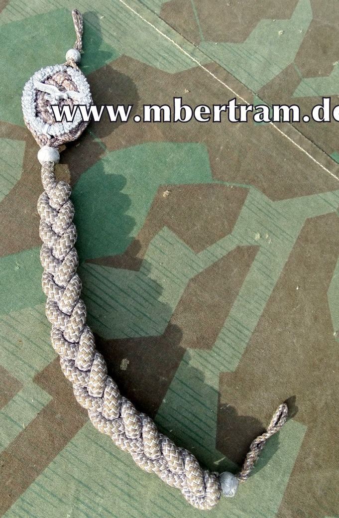 Luftwaffe - Schützenschnur 1. Stufe grau geflochten