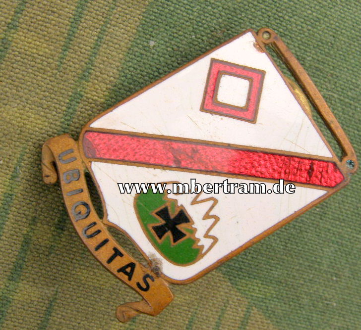 Gebirgsjäger ? Regiments Wappen, Buntmetall, emailliert