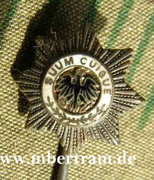 Mitgliedsnadel Angehörige preuss. Garderegimenter, 16mm
