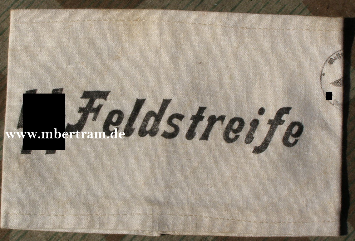 Armbinde " Waffen SS Feldstreife", ca.1944/45