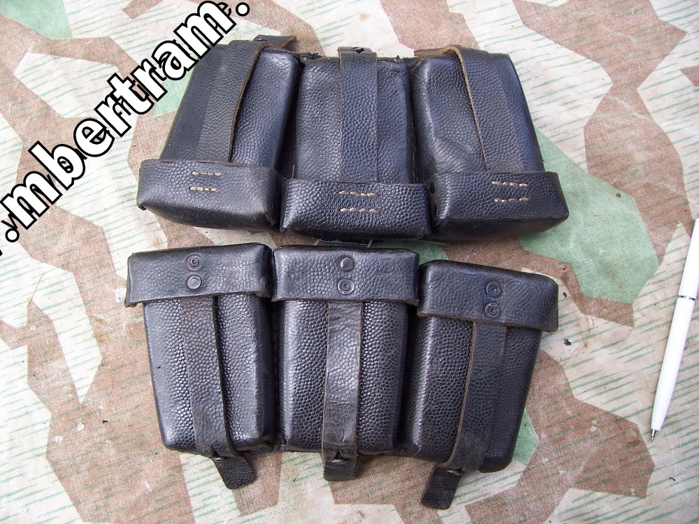 Pärchen K98 Patronentaschen,  gleicher Hersteller: RB.Nr.:0/0396/0027