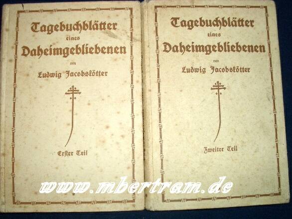 "Tagebuchblätter eines Daheimgebliebenen", 1915,