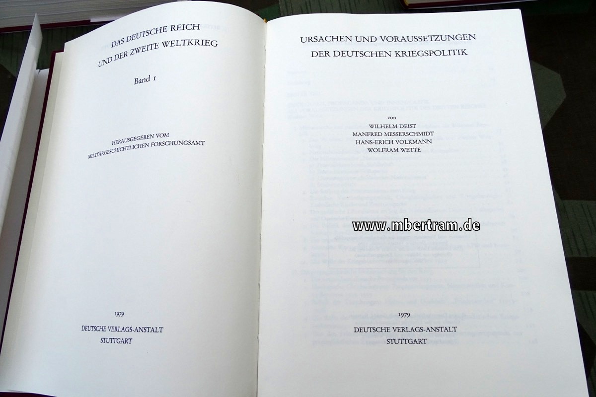 16236-4 Forschungsamt der BW: Das Deutsche Reich und der (2.) Zweite Weltkrieg Band 1-6