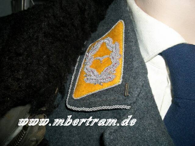 Wehrmacht Luftwaffe Kragenlitze für Offiziersuniformen