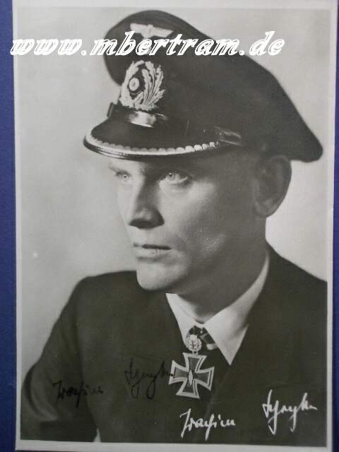 Originalsignatur J. Schepke, RK mit Eichenlaub
