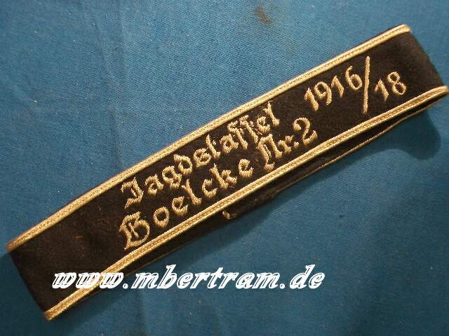 Traditions Ärmelband Jagdstaffel Boelcke Nr. 2 -1916/18